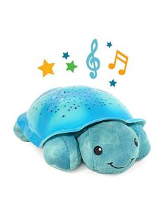   Нощна музикална прожекционна лампа КОСТЕНУРКА за детска стая от CloudB, Twinkling Twilight Turtle, синя