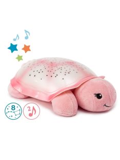   Нощна музикална прожекционна лампа КОСТЕНУРКА за детска стая от CloudB, Twinkling Twilight Turtle, Розова