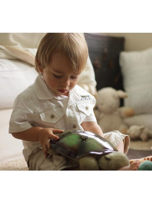 Нощна прожекционна лампа КОСТЕНУРКА за детска стая от CloudB, Twinkling Twilight Turtle, синя