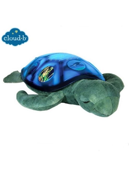 Детска прожекционна нощна лампа Cloud B Морска Костенурка 7333, Син