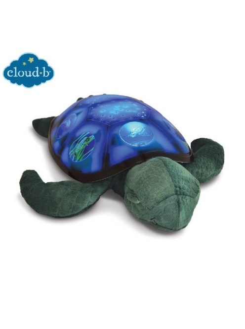 Детска прожекционна нощна лампа Cloud B Морска Костенурка 7333, Син