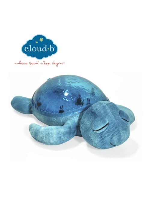 Нощна музикална-прожекционна лампа Cloud B, КОСТЕНУРКА Tranquil Turtle, Син