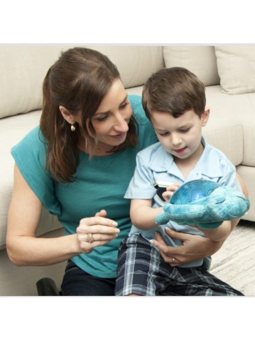 Нощна музикална-прожекционна лампа Cloud B, КОСТЕНУРКА Tranquil Turtle, Син