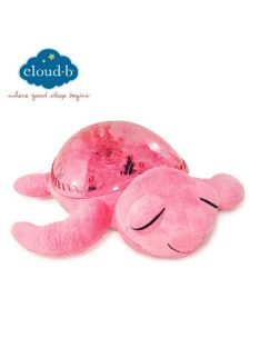   Нощна музикална-прожекционна лампа Cloud B, КОСТЕНУРКА Tranquil Turtle, Розов