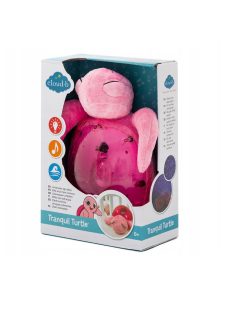  Нощна музикална-прожекционна лампа Cloud B, КОСТЕНУРКА Tranquil Turtle, Розов