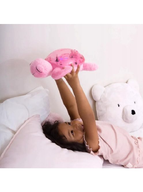 Нощна музикална-прожекционна лампа Cloud B, КОСТЕНУРКА Tranquil Turtle, Розов