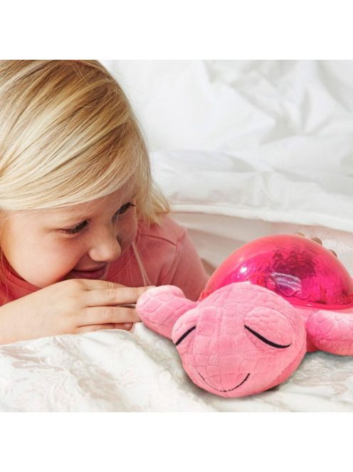 Нощна музикална-прожекционна лампа Cloud B, КОСТЕНУРКА Tranquil Turtle, Розов