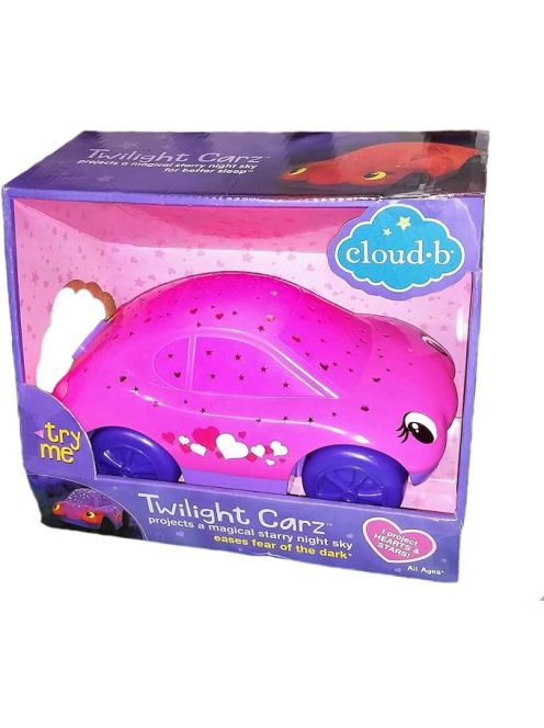 Детска прожекционна нощна лампа Cloud B Кола, Розова