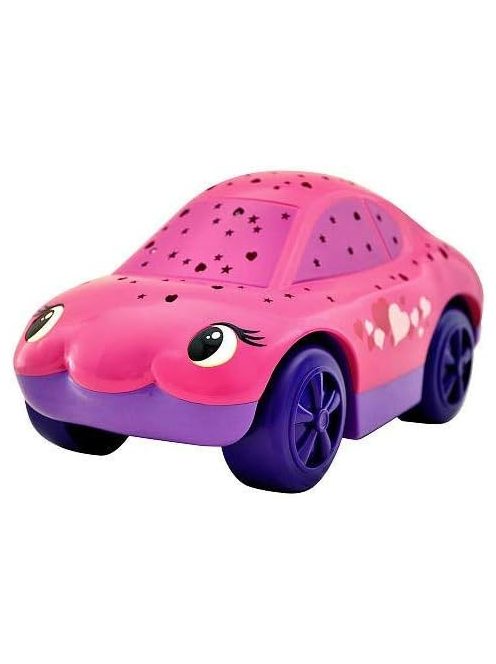 Детска прожекционна нощна лампа Cloud B Кола, Розова