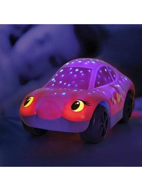 Детска прожекционна нощна лампа Cloud B Кола, Розова