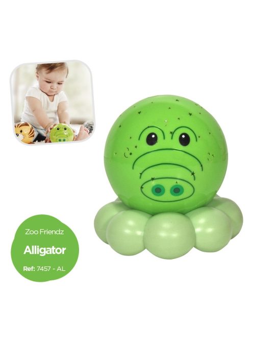 Детска прожекционна нощна лампа Cloud B, Алигатор, Dreamz To Go