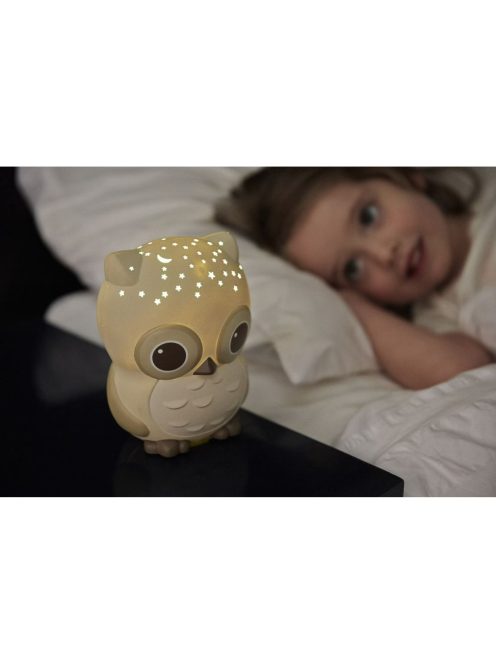 Нощна прожекционна лампа БУХАЛ за детска стая от CloudB Twilight Sunshine Owl, classic