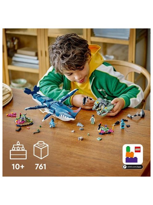 LEGO Avatar Тулкунът Паякан и подводница-рак, Payakan the Tulkun & Crabsuit, 75579