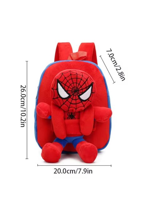 Детска раница с плюшена играчка Спайдърмен 2в1, 26x7x20см, Plush Spider-man
