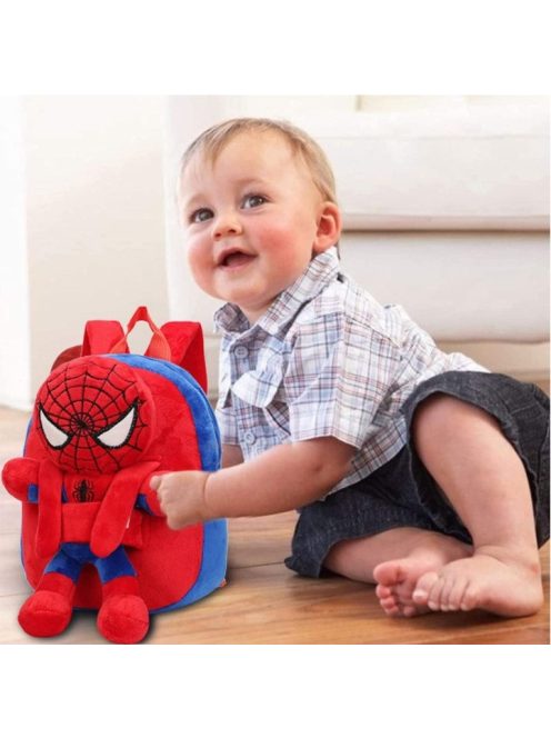 Детска раница с плюшена играчка Спайдърмен 2в1, 26x7x20см, Plush Spider-man