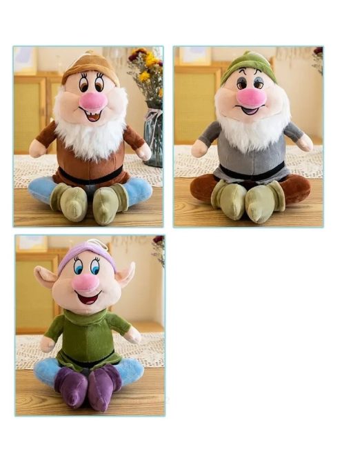 Комплект плюшени играчки 7-те Джуджета (Снежанка), Snow White and the Seven Dwarfs plush toys, 22 см., 3+ години