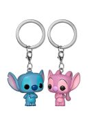 Ключодържател с 2 фигурки Funko Pocket POP Disney, Lilo & Stitch with Angel, 3+ години