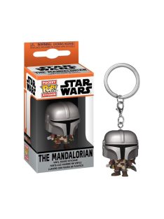   Ключодържател с фигурка Funko Pocket Pop Star Wars, The Mandalorian with gun, 4 cm