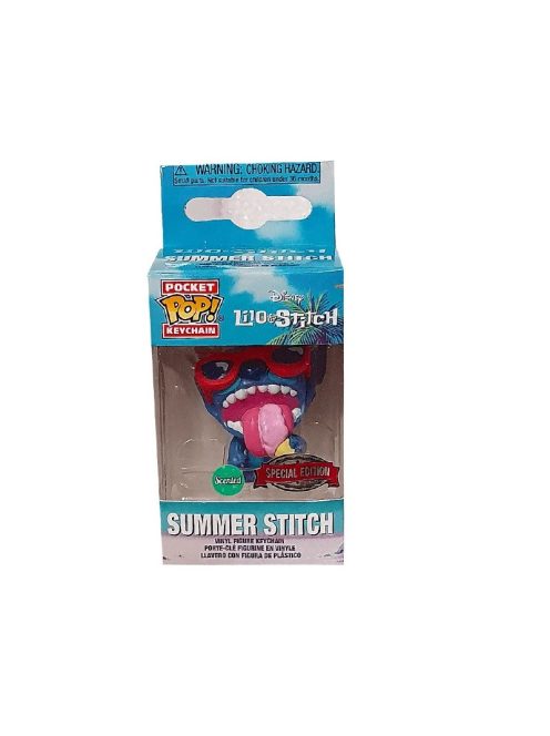 Ключодържател с фигурка Funko Pocket POP Disney, Lilo & Stitch with Ice Cream, 3+ години