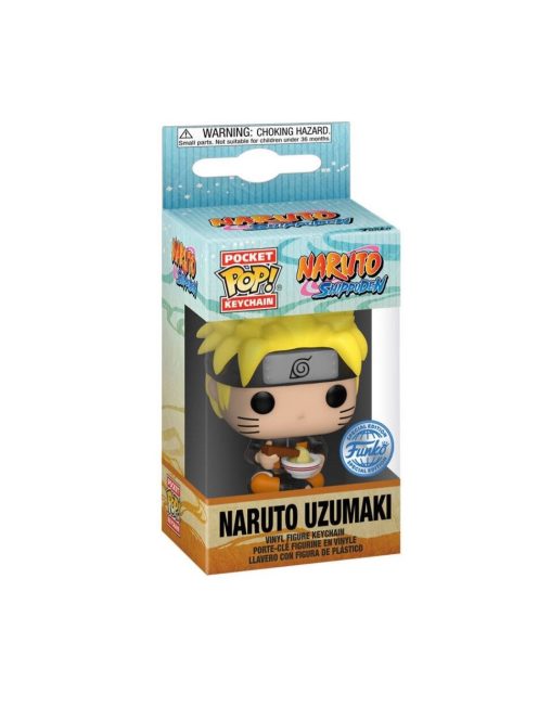 Ключодържател с фигурка Funko Pocket Pop, Naruto Uzumaki with noodles, 5 cm