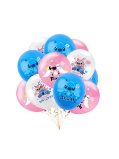   Комплект  балони (12ч) Стич, Латекс, Disney Lilo and Stitch baby balloon set, 30 cm