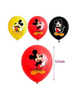   Комплект  балони (12ч) Мики Маус, Латекс, Disney  Mickie Mouse balloon set, 30 cm