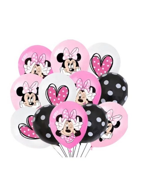 Комплект  балони (12ч) Мини Маус, Латекс, Disney  Minnie Mouse balloon set, 30 cm