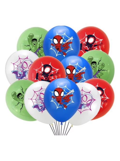Комплект балони (12ч) Спайди, Латекс, Disney Spidey balloon set, 30 cm