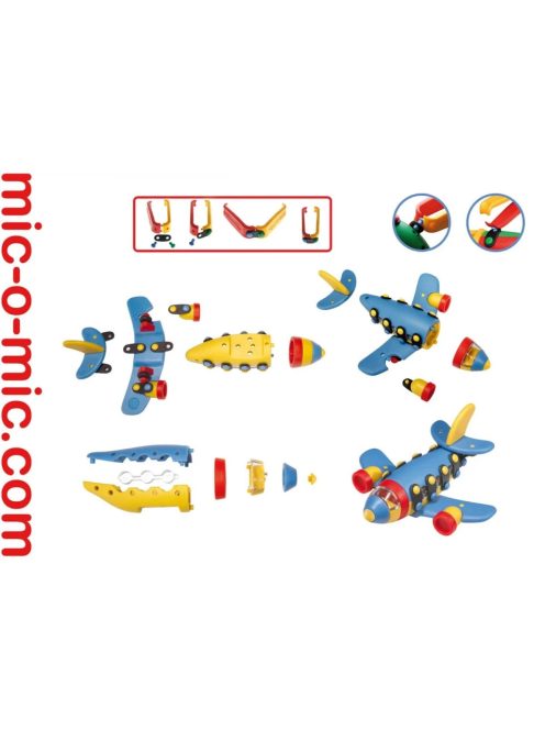Конструктор Самолет реактивен малък Mic-o-Mic, Jet Plane, 089.106