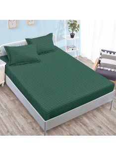   Долен чаршаф с 2 калъфки (размер 160/180x200), 3 части , 16772, Зелен
