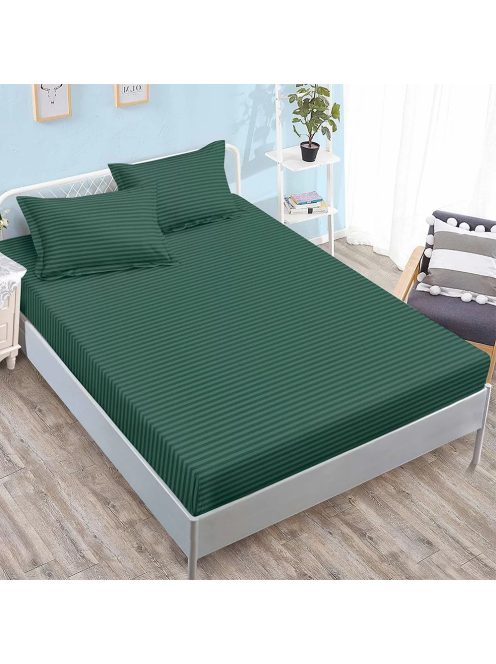 Долен чаршаф с 2 калъфки (размер 160/180x200), 3 части , 16772, Зелен