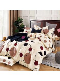   Двулицево спално бельо с ластик, 6 части, 17744. 200 x 230 см, Беж