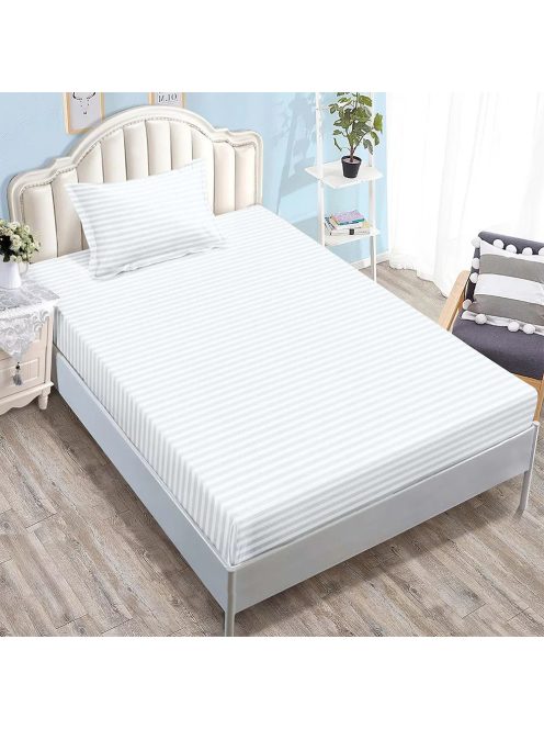 Долен чаршаф с ластик и калъфка (размер 80/90x200), 2 части , 17770, Бял