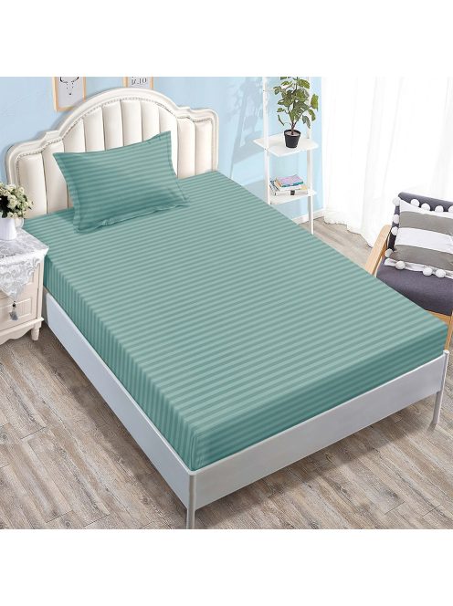 Долен чаршаф с ластик и калъфка (размер 80/90x200), 2 части , 17777, Светло Тюркоаз