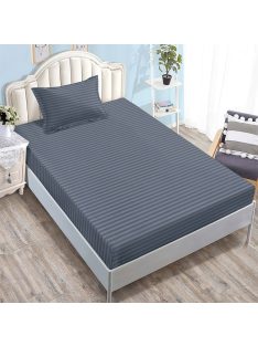   Долен чаршаф с ластик и калъфка (размер 80/90x200), 2 части , 17781, Тъмносин