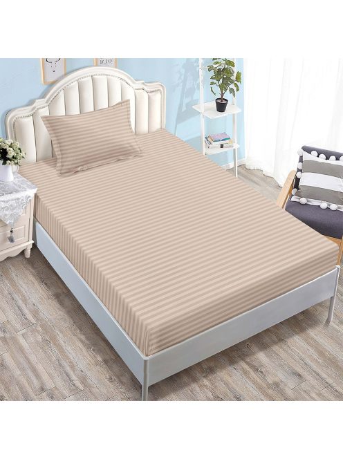 Долен чаршаф с ластик и калъфка (размер 80/90x200), 2 части , 17785, Беж