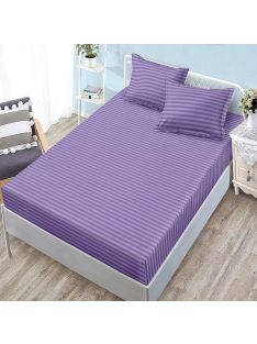   Долен чаршаф с ластик и 2 калъфки (размер 160/180x200), 3 части , 18232, Лилав