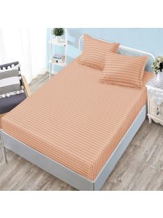   Долен чаршаф с ластик и 2 калъфки (размер 160/180x200), 3 части , 18239, Кайсия