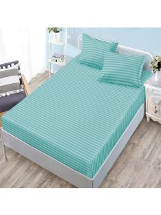   Долен чаршаф с ластик и 2 калъфки (размер 160/180x200), 3 части , 18242, Тюркоаз