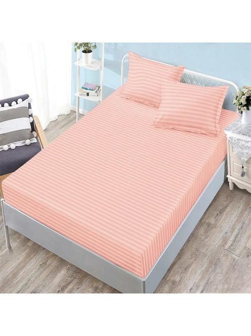 Долен чаршаф с ластик и 2 калъфки (размер 160/180x200), 3 части , 18244, Корали