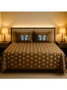   Долен чаршаф с 4 калъфки (размер 220x240), 5 части , 18444, Кафяв