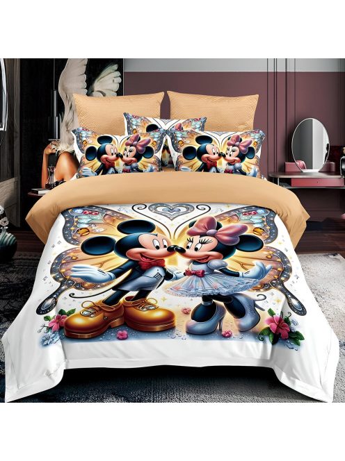 Детски спален комплект Мики и Мини Маус 3D (Реална визия), 6 части, Disney Mickey and Minnie Mouse bedding set, 200x230cm
