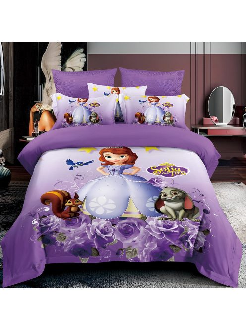 Детски спален комплект Принцеса София Първа 3D (Реална визия), 6 части, Disney Princess Sofia the first bedding set, 200x230cm