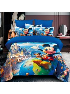   Детски спален комплект Мики Маус 3D (Реална визия), 6 части, Disney Mickey Mouse on tour bedding set, 200x230cm