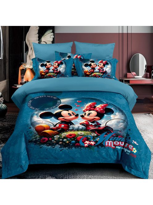 Детски спален комплект Мики и Мини Маус 3D (Реална визия), 6 части, Disney Mickey and Minnie Mouse love bedding set, 200x230cm