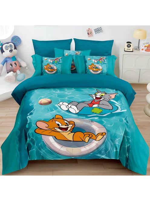 Детски спален комплект Том и Джери 3D (Реална визия), 6 части, Disney Toma and Jerry swim bedding set, 200x230cm