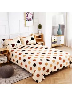   Долен чаршаф с 4 калъфки (размер 220x240), 5 части , 18979, Многоцветен/Беж