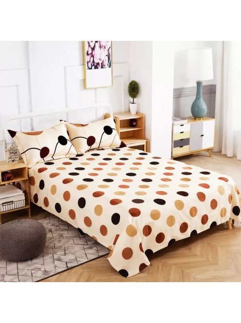 Долен чаршаф с 4 калъфки (размер 220x240), 5 части , 18979, Многоцветен/Беж