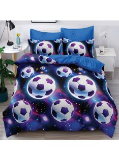   Двулицево детско спално бельо Foot-Ball 200 x 230 cm, 6 части, 18994, Син