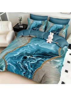   Двулицево детско спално бельо 3D, 200 x 230 cm, 6 части, 19111, Светлосиньо - Тюркоазено